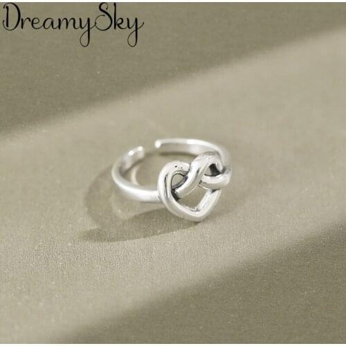 Punk Vintage Love Heart Rings For Women Boho Female Charms Jewelry Men Antique Knuckle Ring Fashion Party Gift