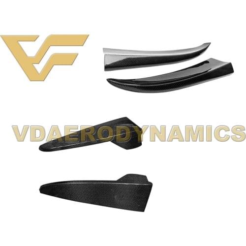 Suitable For 14-18 Benz W205 C180 C200 C220 C250 C300 C350 C400 C450 C63 VADCarbon Fiber Rear Bumper Add On Lip Spoiler Apron