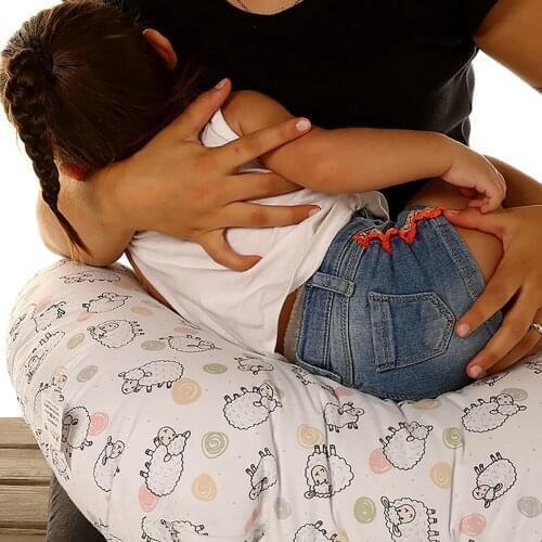 Breastfeeding and Support Cushion with Cotton Pattern 0-12 Months Baby Nursing Pillows Maternity Baby Breastfeeding Pillow Infan