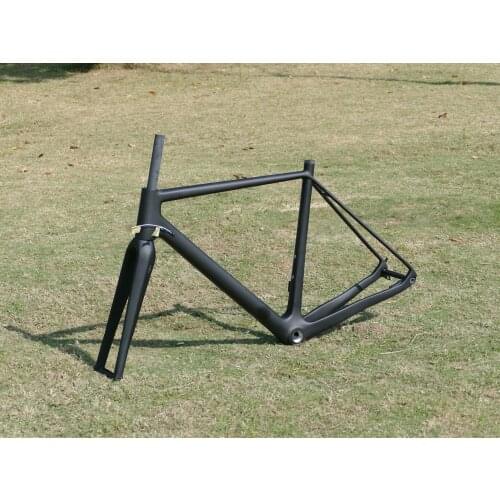Full Carbon UD Matt Cyclocross Bike Disc Brake Thru Axle Frame 12 * 142mm & Fork 12 * 100mm 49cm , 52cm , 54cm , 56cm , 58cm