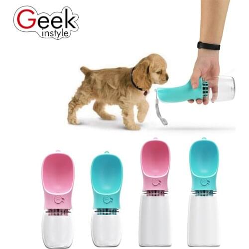 Geekinstyle 550ML Portable Pet Cups Drinking Bottle Dog Cat Health Feeding Water Feeders Pet Travel Cups ABS Drinking Products