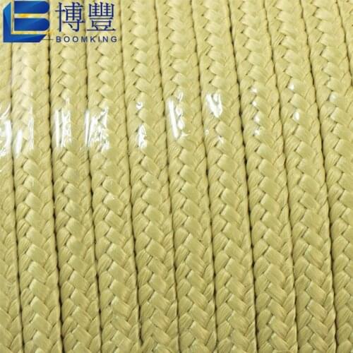 Size 12 x 3.5mm Double Glass tempering furnace high temperature rope 250m per roll,insulated roller conveyor belt