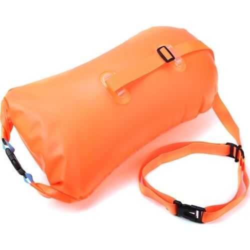 Single Airbag Inflatable Buoy Float Waterproof Air Dry Bag For Open Water Swimming Safety Diving Mask Camera Storage Bags
