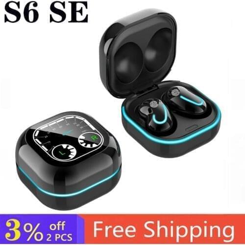 S6 SE Bluetooth Earphone Music Headset Waterproof Earpiece Sport Earbuds For Iphone Huawei OPPO Xiaomi TWS Wireless Headphones