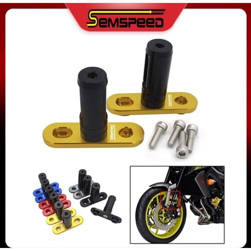 SEMSPEED CNC Motorcycle Spotlight Bracket LED Headlight Fog Light Mount Holder For Yamaha MT-07 FZ-07 Tracer 700 GT 2014-2020