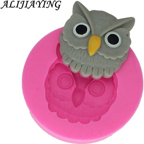 Owl Silicone Mold Fondant Cake Decorating Tools Polymer Clay Candy Chocolate Moulds Sugar Craft Molds DIY Cake DY0005
