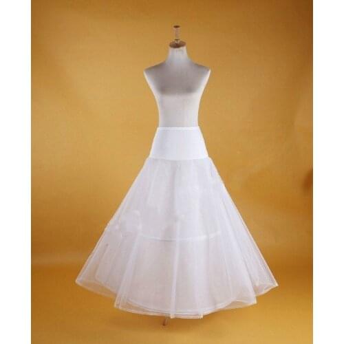 Wedding Bridal A Line Hoop White Prom Petticoat Crinoline Underskirt Slip