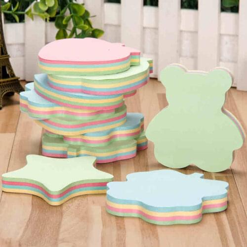 Uaincube Sticky Notes Stickers Square 4 Color Memo Pad 100 Pages Sticker Bookmark Point It Marker Memo Sticker Paper Kid Toy