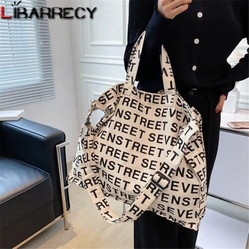 High Quality Canvas Large Capacity Womens Shoulder Bags Fashion Letter Pattern Designer Ladies Messenger Bag Multifunction Bags