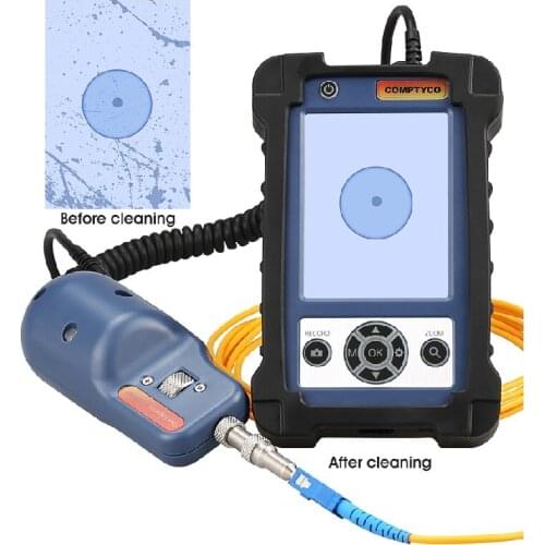 Fiber Microscope Optical Fiber Inspection Probe Fiber Inspector with LCD Monitor