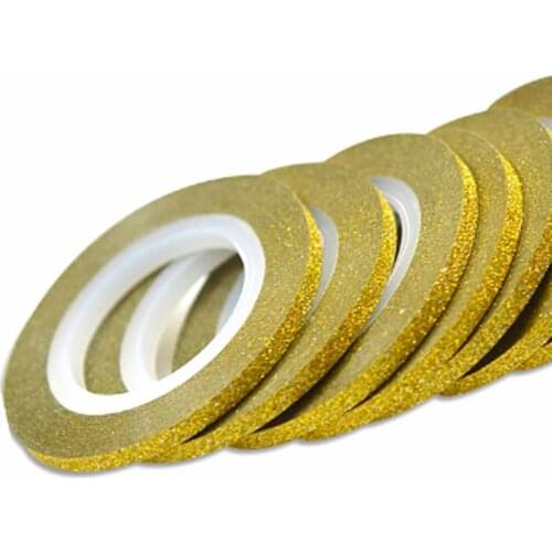 1 Roll Nail Art Glitter Gold Silver Stripping Tape Line Strips Decor Tools 1mm 2mm 3mm Nail Sticker DIY Accessories