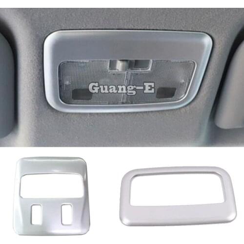 Car styling cover stick ABS chrome head read front reading light lamp trim hoods 1pcs For Toyota Vios/Yaris/sedan 2014 2015 2016