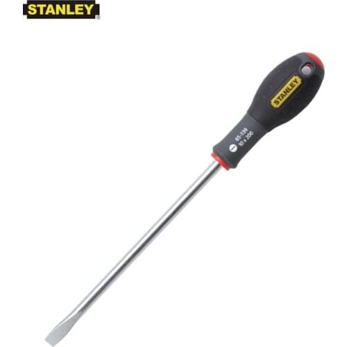 Stanley 1- piece professional grade slotted screwderiver with big soft handle screw driver 5.5mm 6.5mm 8mm 10mm FatMax Cr.v