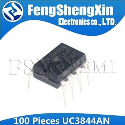 100pcs/lot UC3844 UC3844A UC3844AN UC3844BN UC3844B DIP-8 HIGH PERFORMANCE CURRENT MODE PWM CONTROLLER