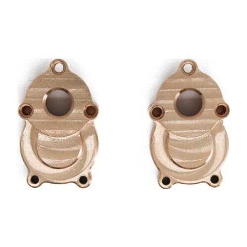 2Pc Brass Rear Inner Portal Drive Housing Cover for YK4102 YK4103 YK4082 YiKong RC Crawler Upgrade Parts