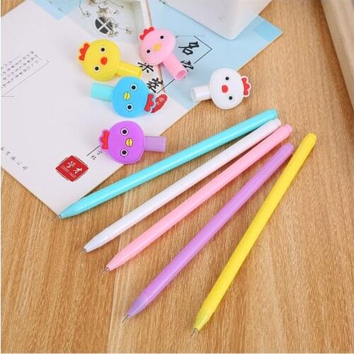 20PCs Creative Student Cartoon Neutral Pen Office Cute Gel Pens Set for Kids Girls Gift School Office Supplies Korean Stationery