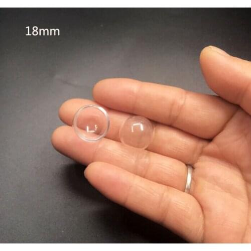 18mm Hemisphere glass cover dome diy clear half round apothecary glass globe bubble DIY glass vial pendant accessories 200pcs