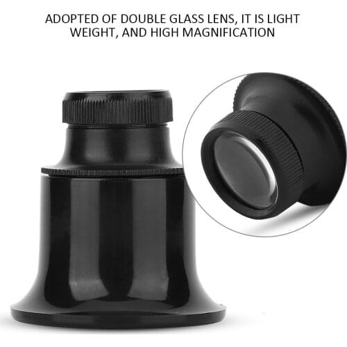 20X Jeweler Watch Repair Magnifier Portable Monocular Magnifying Glass Loupe for Eye Magnifier Lens Watchmakers Jewelry Tools