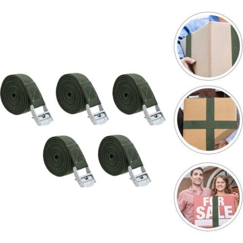 5pcs Useful Cargo Binding Belt Luggage Packing Fastening Belt Cargo Belt