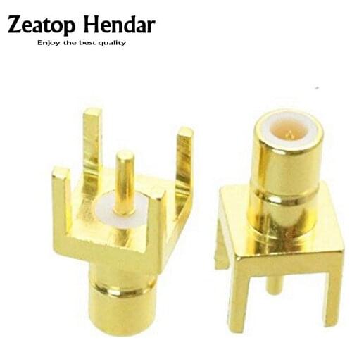 5pcs SMB Male Plug Center Solder for PCB Mount RF Coax Connector With Solder Post Goldplated