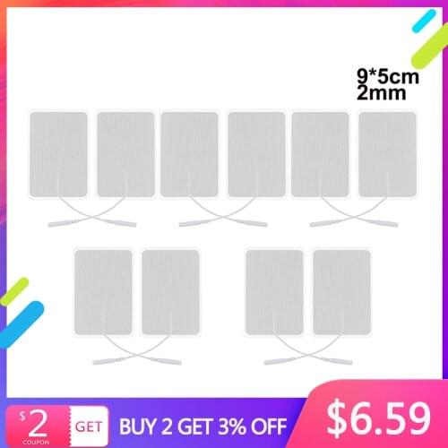 5x9cm Muscle Stimulator Electrode Pads Non-woven Fabric Self Adhesive Replacement Pads for Tens Digital Acupuncture Therapy