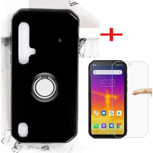For Blackview BV9900 Pro Back Ring Holder Bracket Phone Case Cover Phone TPU Soft Cases for Blackview BV9900 Tempered Glass