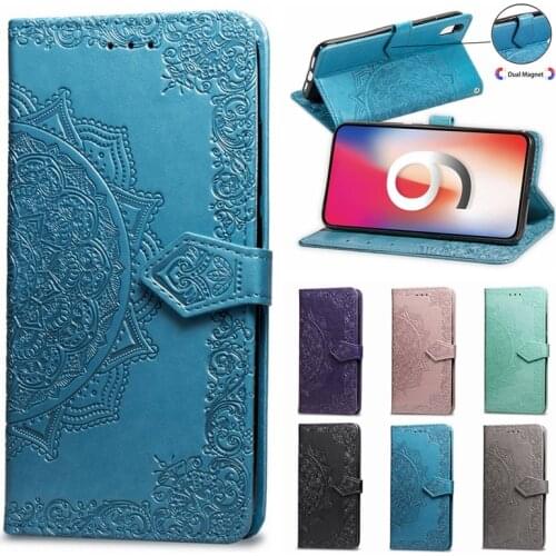 Xs Max 6.5" Case for Apple iphone X 6 7 8 Flip Leather 3D Mandala Flower Phone Case iphone Xr 11 12 Pro Max SE 2020 Cover Coque