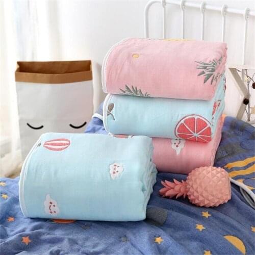 120x150cm 10 layers gauze cotton children blanket super thick super soft sleeping blanket childrens sleep quilt