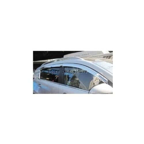 Free shipping , 2010-2014 for Kia sportage R Chrome Sun visor/ Window visor (4 pcs)