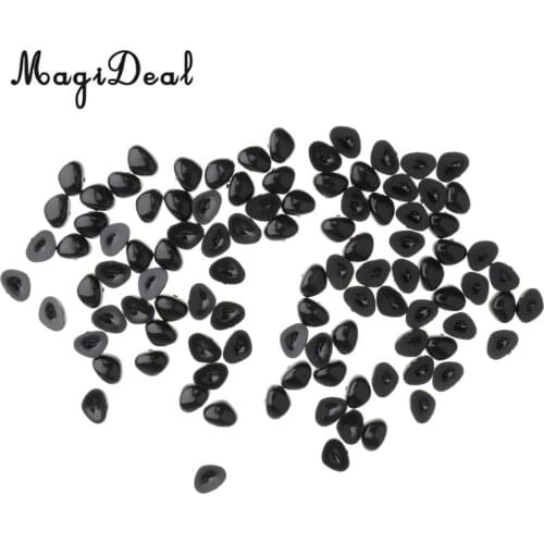 100 pieces Plastic Safety Doll Black Triangle Noses for Puppet Animal Bear Toy Craft Sewing Doll Making Supplies 11*14mm