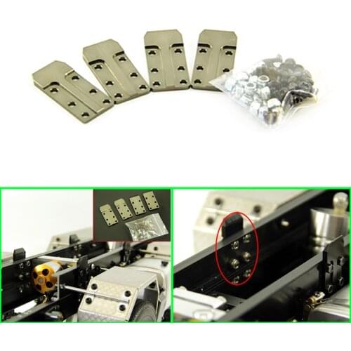 Frame and Auxiliary Beam Connecting Piece for 1/14 Tamiya RC Truck Car SCANIA VOLVO FH12 FH16 ACTROS 3363 1851 AROCS MAN TGX Diy