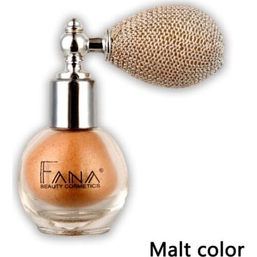 Mini Portable Shiny Glitter Highlighter Powder Makeup Atomiser Bottle Spray Glitter Shimmer Brightening Powder Beauty Cosmetics