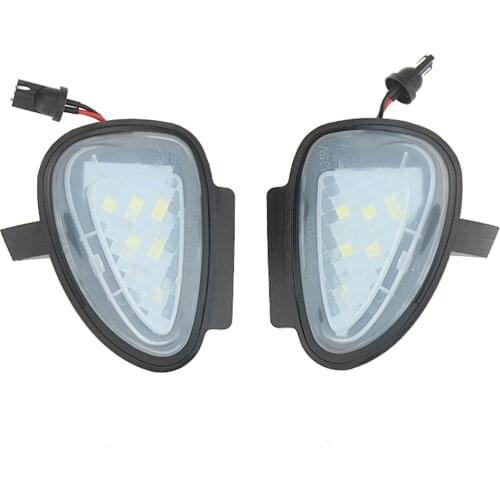 MK6 Car Under Side Mirror Puddle Led Lights For Volkswagen Golf MK 6 VI GTi 2010 2011 2012 2013 2014 White