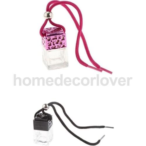 Refillable Car Interior Indoor Decor Charm Empty Bottle Room Hanging Decorative Bottles Fragrance Bottle 2-set