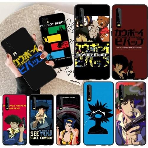 PENGHUWAN Cowboy Bebop See You Space Black Soft Shell Phone Case Capa for Huawei Honor 20 10 9 8 8x 8c 9x 7c 7a Lite view