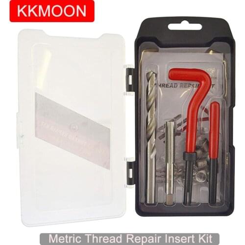 15/25Pcs Metric Thread Repair Insert Kit M5 M6 M8 M10 M12 Helicoil Car Pro Coil Tool M5 * 0.8 1.0 1.25 1.0 1.25 1.5 1.75 Thread