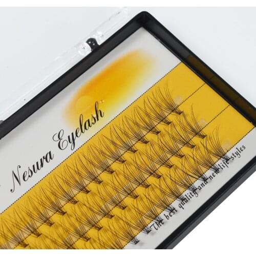 QSTY 60pcs NQSatural Long Individual Cluster Eyelash Extension Professional 10D Mink False Eyelashes Makeup Faux Soft Eye Lashes