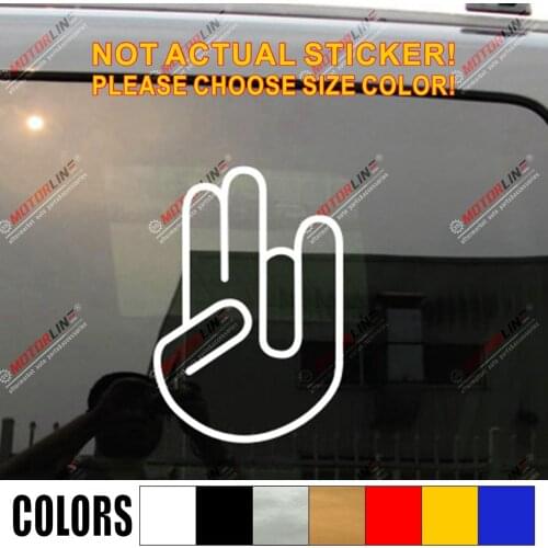 Pick size color Shocker Hand Decal Sticker Car Vinyl die cut no bkgrd