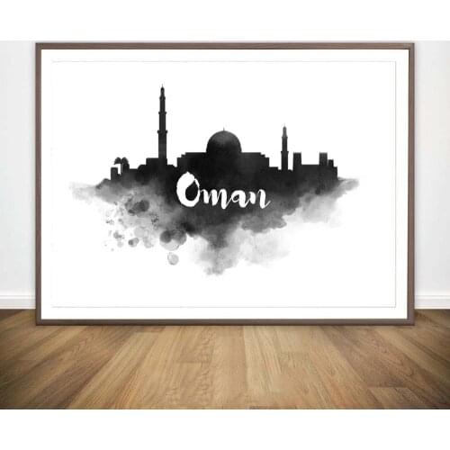 Oman Tanzania Bali Miami Jerusalem Seoul Marrakesh Amsterdam Moscow Madrid Lisbon London Paris Travel Poster Canvas Painting