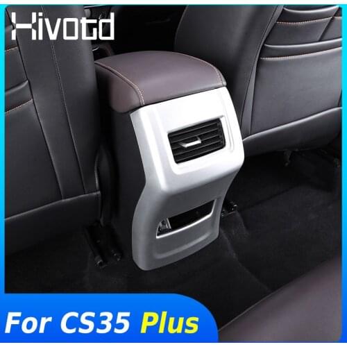 Hivotd Armrest Rear Air Outlet Cover Trim Interior Decoration Accessories Car Styling Parts For Changan CS35 Plus 2018 2019 2020
