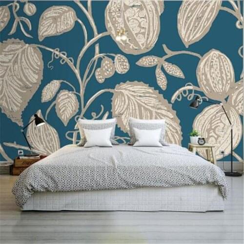 Custom Any Size Wall Murals 3D Photo Wallpapers for Living Room Bedrooms Background TV Sofa Walls Papers Home Decor Leaf Rolls