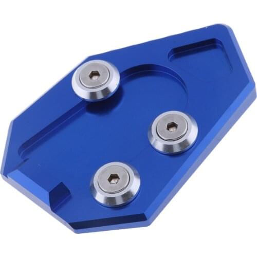 Blue Motorcycle Kickstand Sidestand Stand Extension Enlarger Pad For Honda