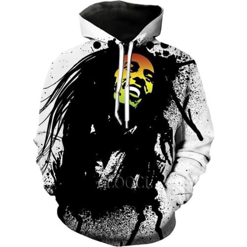 CLOOCL Singer Reggae Creator Bob Marley Casual Streetwear 3D Print Harajuku Tracksuit Fashion Casual Men Women Hoodies
