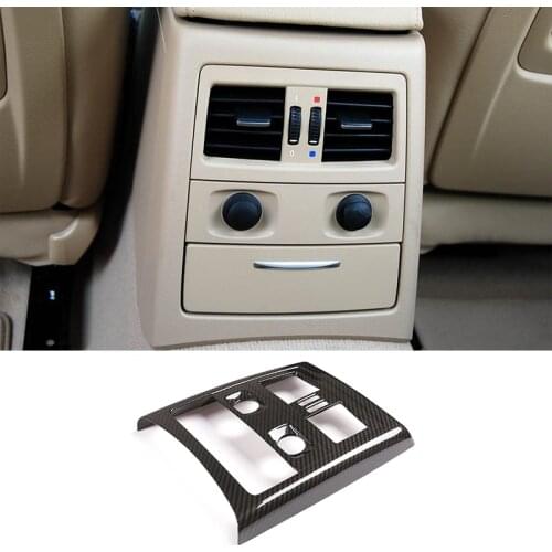 Carbon Fiber ABS For BMW E90 3 Series 2005-2012 Car Rear Air Vent Frame Cover Trim Accessories