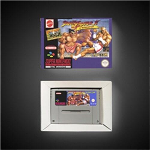 Street Game Fighter II Turbo - EUR Version Action Game Card with Retail Box