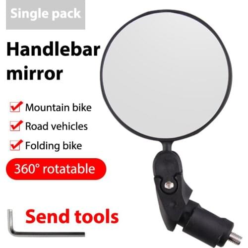 1Pc Handlebar End Bike Mirror Mountain Road Bike MTB Cycling Riding Mirror Back Rear View Rearview Mirror Bicycle Accessories