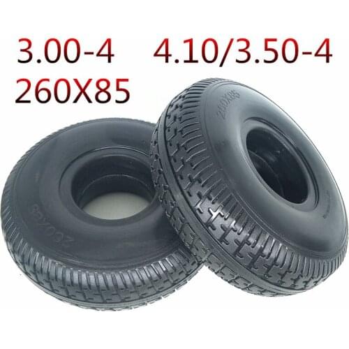 High Quality Pneumatic Tire 4.10/3.50-4 Warehouse Trolley Geriatric Scooter Tire 10 Inch Replacement Parts