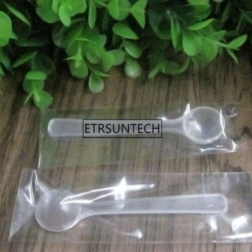 1g Professional Plastic 1 Gram Scoops/Spoons For Food/Milk/Washing Powder White Clear Measuring Spoons