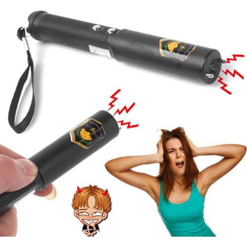 2pcs/set Novelty Gag Toys Shock Batons Stick Flashlight Joke Prank Trick Toy Gadget for April-Fool Day