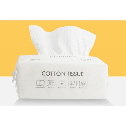 50/100Pcs Makeup Remover Disposable Facial Towel Removable Cotton Soft Cleansing Napkin Wet And Dry Facial Paper Towel